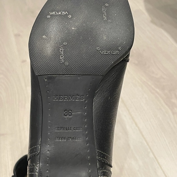 Hermès vintage kitten heel boots. - Picture 7 of 9